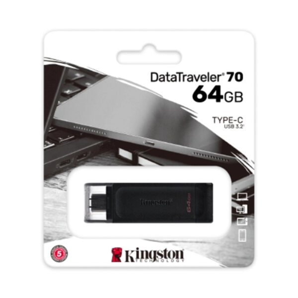 MEMORIA USB 64GB 3.0 KINGSTON DATA TRAVELER 70 TYPE DT70/64GB