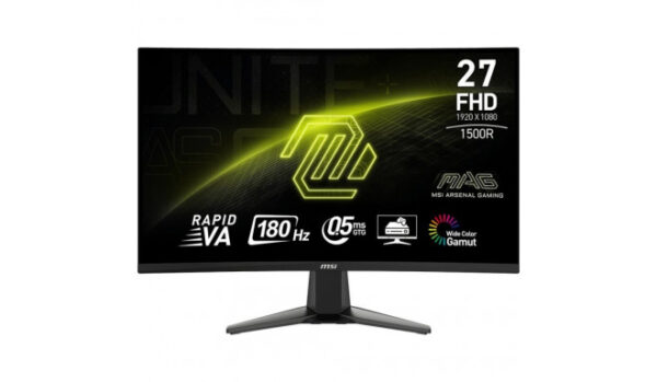 MONITOR MSI MAG 27C6F 27" CURVO 1920 X 1080 180 HZ FREESYNC DP Y HDMI 9S6-3CE11M-002 NEGRO